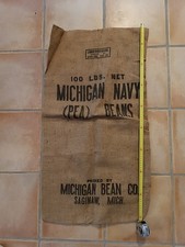 Ancien Sac En Toile De Jute Vintage 