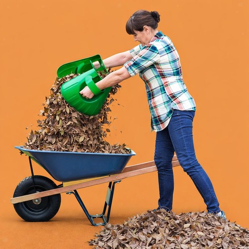 Grande pelle feuilles - à,