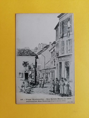 Cpa après eau forte paris - d'après,