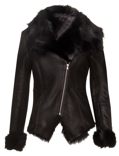 Veste biker peau mouton - veste,