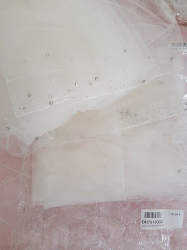 Voile mariée bordure - , strass