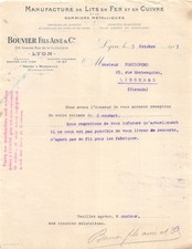 1917 MANUFACTURE DE LITS EN