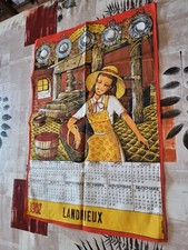 Ancien torchon calendrier 1982 - calendrier,