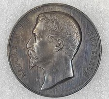 MEDAILLE D'HONNEUR ARGENT NAPOLEON III  département du HAUT-RHIN  1860