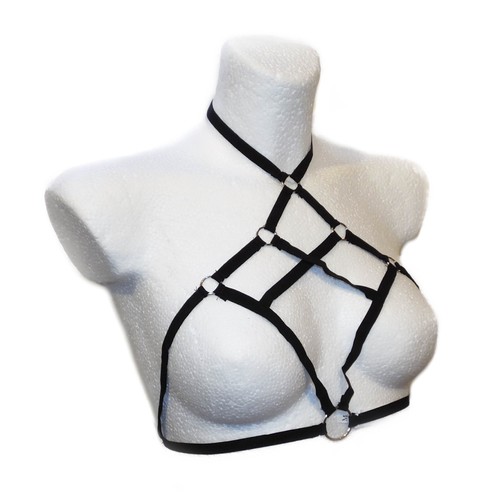 Harnais noir pour poitrine - poitrine, (m)