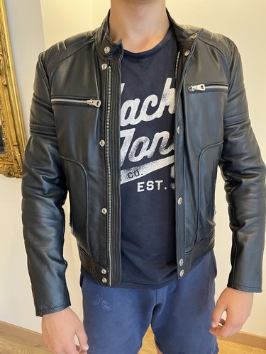 Veste cuir redskins montero - cuir,
