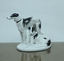 Deux lévriers de Thuringe de F.Pfeffer à Gotha vers 1900