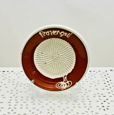 Gratte-ail provençal coupelle céramique marron /blanc 12,5 x 2,5 cm env