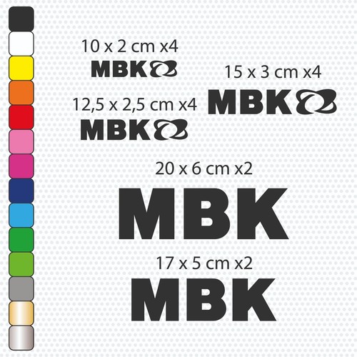 Mbk stickers vinyles - stickers,
