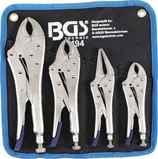 LOT DE 4 PINCES ETAUX AUTOBLOQUANTES BGS TECHNIC