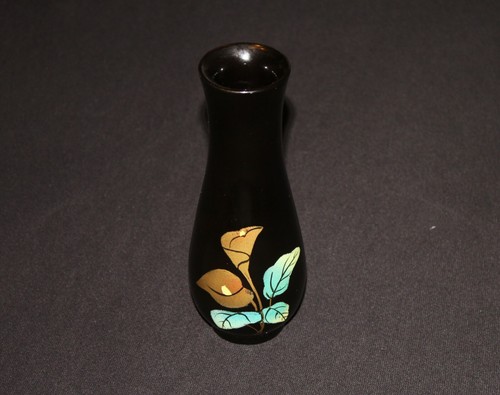 Vintage vase bois - vase, laqué