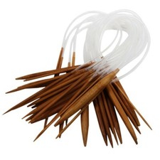 aiguille à tricoter circulaire bambou 2-10 longueur 80cm longueur tige 14 cm art