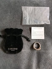 Bague Argent Cristaux 835 Lancome Paris XXème Haute Couture Taille Ajustable 