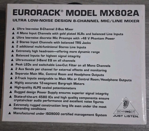 Behringer mx802a eurorack - eurorack, 8