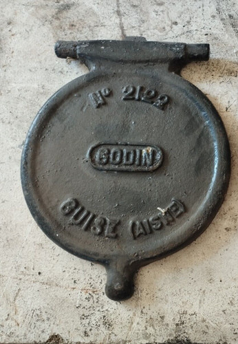 Couvercle fonte poële godin - fonte,