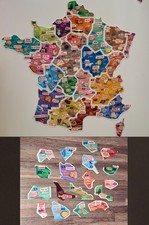 🐔18 Magnets Le Gaulois Carte de France 2014 *Lot no 6/9*