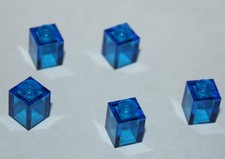 Lego trans dark blue brick - lego, 1x1