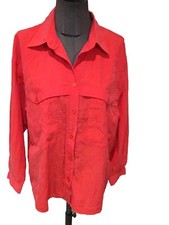 Très Belle Chemise Fluide Rouge Oversize Bash Tbe
