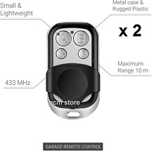 Lot de 2 Télécommandes pour Porte de Garage 433 MHz /EBQW