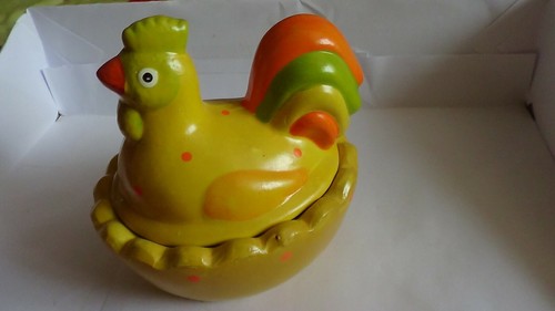Bonbonnière forme poule - bonbonnière,