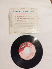 disque vinyle 45 tours jhonny hallyday tu parles trop