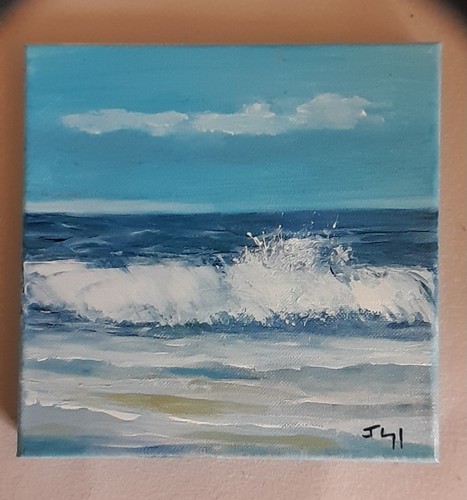 Tableau peinture marine bord - tableau,