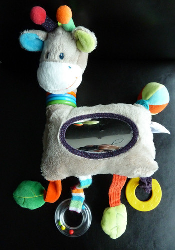 Doudou hochet girafe zoe - doudou,