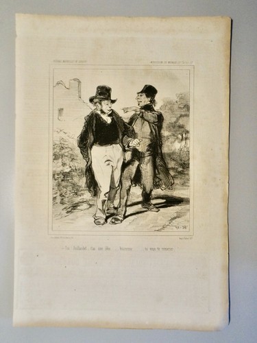 Gavarni litho - gavarni, p.(1804-1866)-litho