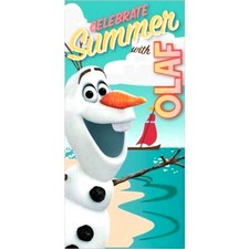 DISNEY serviette drap de bain plage  70 x 140 cm OLAF la reine des neiges  neuve