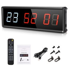 Minuteur Sport Timer LED Fitness Mural avec Télécommande pour Boxe Horloge Ta...