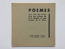 Léo de VRIES " Poèmes " E.O