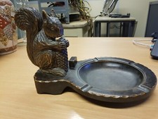 ancien cendrier ecureuil  en