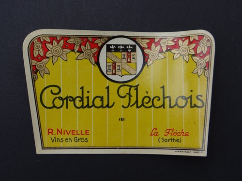 Ancienne étiquette cordial - ancienne,