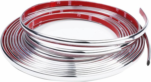 Bande chrome voiture 12mm - chrome, 12mm*5m