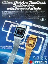 vintage CITIZEN PRINT AD WATCH