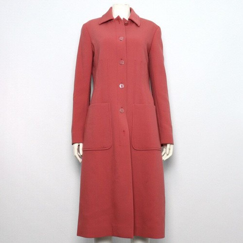 Hermes manteau laine rose - manteau, en