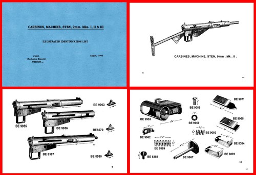 Sten machine gun illustrated - machine,
