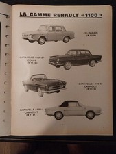 REVUE TECHNIQUE RENAULT 10 CARAVELLE 1100 S Coupe Cabriolet R 8 10 Major