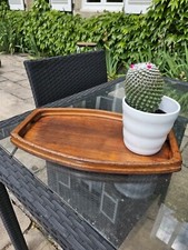 Plateau À Mains Vintage En Merisier