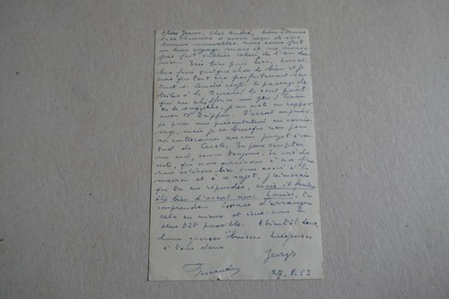 Carte lettre signée - carte,
