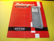 FEUILLET TECHNIQUE D EPOQUE POMPE A ESSENCE MELANGEUR SATAM - 1958