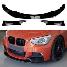 Noir Spoiler Lèvre Lame Jupe Pare-Choc Avant Pour BMW 1er F20 F21 M-Pack