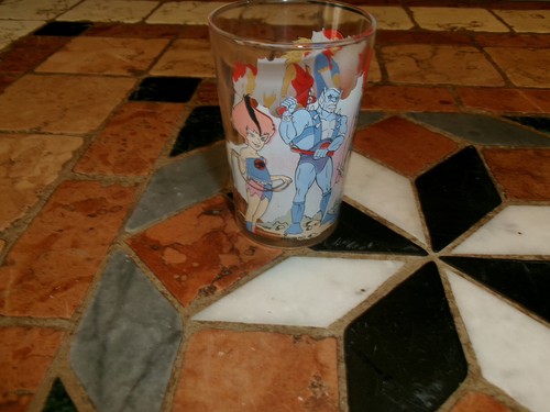 Ancien verre cosmocats 1987 - verre,