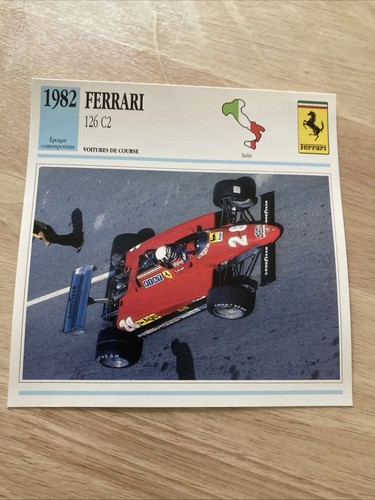 Ferrari 126 1982 carte - f1,