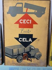 H. Einhorm Ceci evite cela Circa 1950	Affiche Originale prévention industrielle