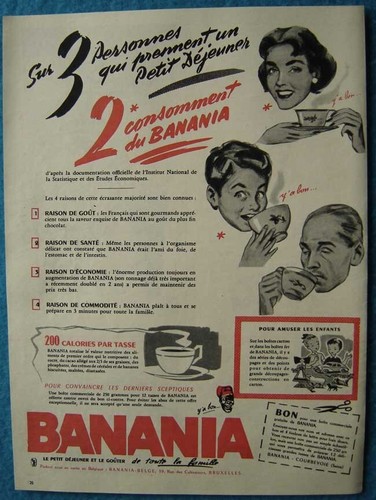 Publicité papier banania - -,