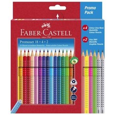 [201540] Faber-Castell Set promotion de 26 Crayons couleur Grip 18 + 4 +2