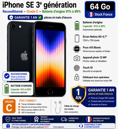 Apple iphone 3ème - apple, se