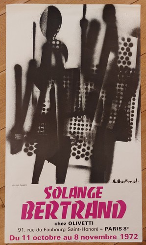 Affiche expo solange - solange, bertrand