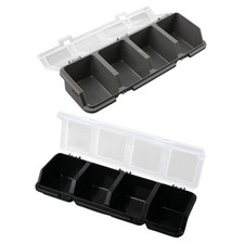 Bac de rangement organisateur de vis, conteneur portable avec couvercle, boîte